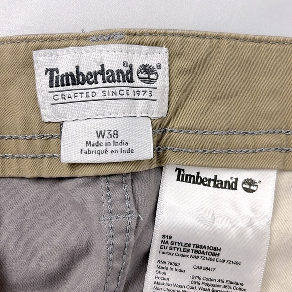 Timberland Relaxed Men’s Cargo Shorts Taupe/ Dark Tan Size‎ 38 RN#76382 - Picture 7 of 11
